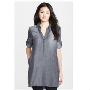 Large SIDE STITCH Boutique Dark Denim Tencil Tunic